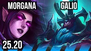 MORGANA vs GALIO (MID) | Legendary | EUW Diamond | 25.20