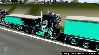 Regrouping in Truckers Mp convoy event