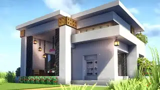 Minecraft: How to Build a Modern House Tutorial (Easy to Follow) - Interior in Description!