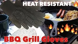 Extreme Heat Resistant BBQ Grill Gloves -Review  (Saturday Savings)