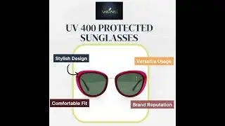 Discover the ultimate blend of style, versatility, and comfort with our UV 400 protected sunglasses!