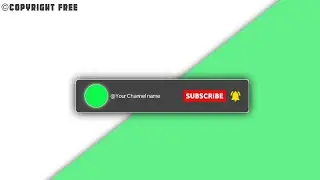 Subscribe and bell icon intro for YouTube channel no copyright | Green Screen | My tips tricks