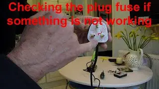 Plug Fuse. How to check it and change it.