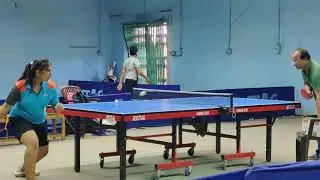 Table Tennis multiball drill to learn weight transfer with forehand topspin