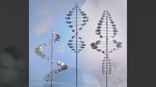 Whitaker Wind Sculpture Twister Oval Stainless Steel HiRes