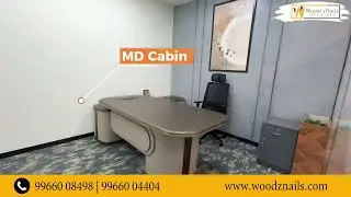 Premium Commercial Office Interior | Vasavi Skycity Flat 408 | Woodz & Nails Interiors