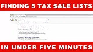 5 Tax Sale Lists in Under 5 Minutes