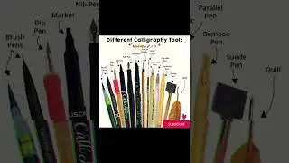different calligraphy tools #calligraphytools #artlove #subscribe #shorts #comment #calligraphylover