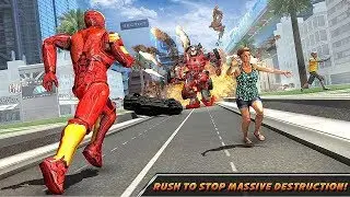 Flying Superhero Real Robot Rescue Mission - Android Gameplay