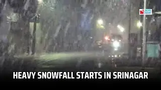 Heavy snowfall Starts in Srinagar | JK News Today