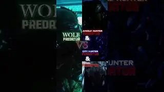 Wolf Vs Jungle Hunter, City Hunter & Feral Predator #predator #avp #yautja #vs #shorts #edit #viral
