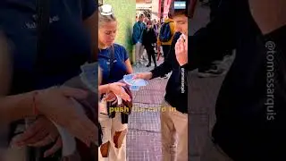 Card in mouth magic trick 👀 #magic #magicians #juliusdein #magictricks