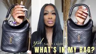 Сумка-ведро YSL SAINT LAURENT Gaby | Что в моей сумке? | Bababags