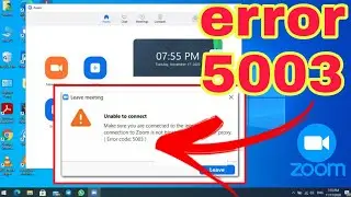 fix error code 5003 zoom  حل مشكلة الخطأ  في برنامج زوم