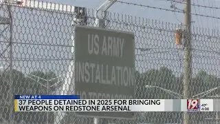 Redstone Arsenal Police Make Dozens of Gun Arrests So Far in 2025 | April 7, 2025 | News 19 at 4 p.m