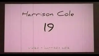 harrison cole - 19 (official lyric video)
