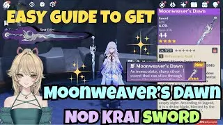 How To Get Moonweaver's Dawn Nod Krai Sword | Genshin Impact All Quest Locations Easy