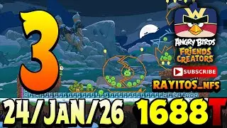 Angry Birds Friends Level 3 Tournament 1688 Highscore POWER-UP walkthrough