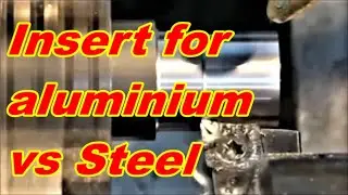 Carbide Insert for Aluminium, turning Steel. Try it in your Chinese mini lathe. You might like it.