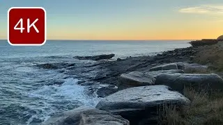 4K 1-Hour Relaxing Scottish Ocean Sounds for Work, Study & Focus | Near Wick Harbour, Caithness