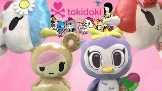 Neon Star by tokidoki Ruby, Bella, Claire, and Donutella Plush from Just Play