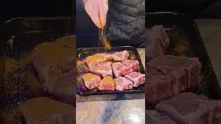 Curry Lamb Chop grilled on an open fire Full Dinner #cooking #food #grill