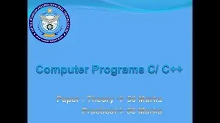 Computer Programs C/C++