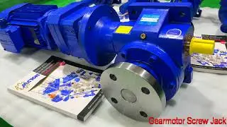 motorized worm gear screw jack | Thailand | electric motor 1.5kw | gear reducer RF37