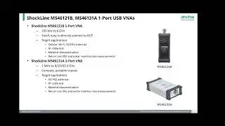 ShockLine Vector Network Analyzers Automotive Applications Overview
