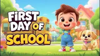 First Day of School 🎒 | Fun Back to School Song for Kids | 3D Animated Nursery Rhyme
