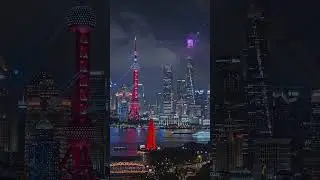 Stunning lighting view of Shanghai ... #shanghai #china