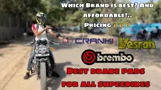 BEST Ceramic Brake Pads For All Bikes 🤩 But Which One Is Best & Affordable @Vesrah @crank1 @brembo