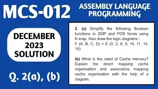 K-map - SOP and POS | F(A,B,C,D) = (0,2,8,9,10,11,14,15) | Direct mapping and associative mapping