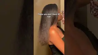 When people say my hair isn&rsquo;t 4C #4chair #naturalhair #4cnatural #4cnaturalhaircare #4c #haircare
