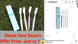 Free face razors from sirona worth rs. 399/ Free Products Survey/ Sirona Razors/