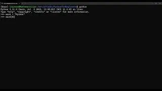 Tutorial 03 - Numbers and Strings (Text) in Python