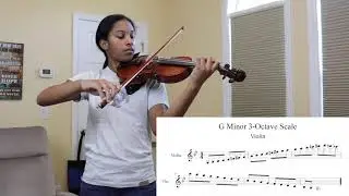 G Melodic Minor Scale, 3 Octaves - Ava's Violin Studio
