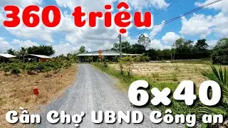 Đất cách Chợ 300m 6x40 giá rẻ 360 triệu có thổ cư đường thông ra Tỉnh lộ 786 ở Long Vĩnh Tây Ninh