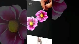 Discover the Magic of Captivating Flower Painting Brush Strokes #shorts