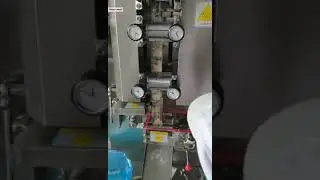 Butter cream vertical bag forming filling sealing packaging machine continuous type