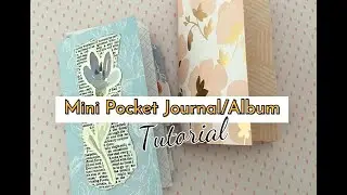Mini Slim Journal/Mini Album/Brag Book with Pockets | EASY TUTORIAL