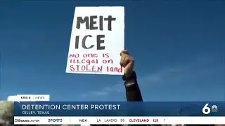 Protests held outside Dilley detention center housing Liam Ramos