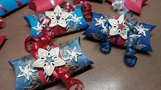 DIY 4th of July party favors, We R Makers pillow box punch board