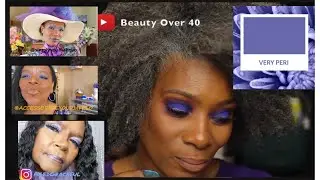 Pantone 2022 Veri Peri  Collab @AgedGraceful313 @MAKEUPWITHOUTLIMITATIONS  |Beauty Over 40