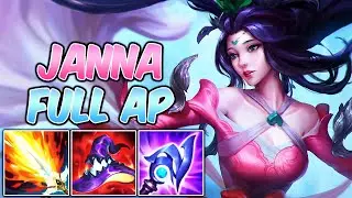 BUFFED FULL AP JANNA REWORK GAMEPLAY | Build & Runes | League of Legends