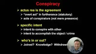 10.3  Inchoate crimes - Conspiracy