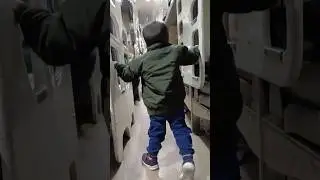 First time travelling in train || Indian railway Ac Class #baby #shorts #railway