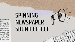 Pinning Newspaper Sound Effect | Reading Newspaper, Flipping Newspaper SOUND