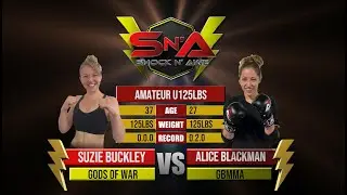 Shock N Awe 33 - Suzie Buckley vs Alice Blackman Amateur Flyweight MMA 125lbs