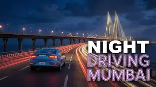 Mumbai 26th January Lighting Or Night Drive Atal Setu 4k video